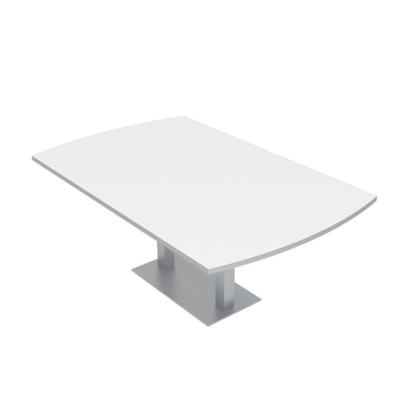 45.25 in W, 84 in L, 29 in H, Engineered Wood Top, White